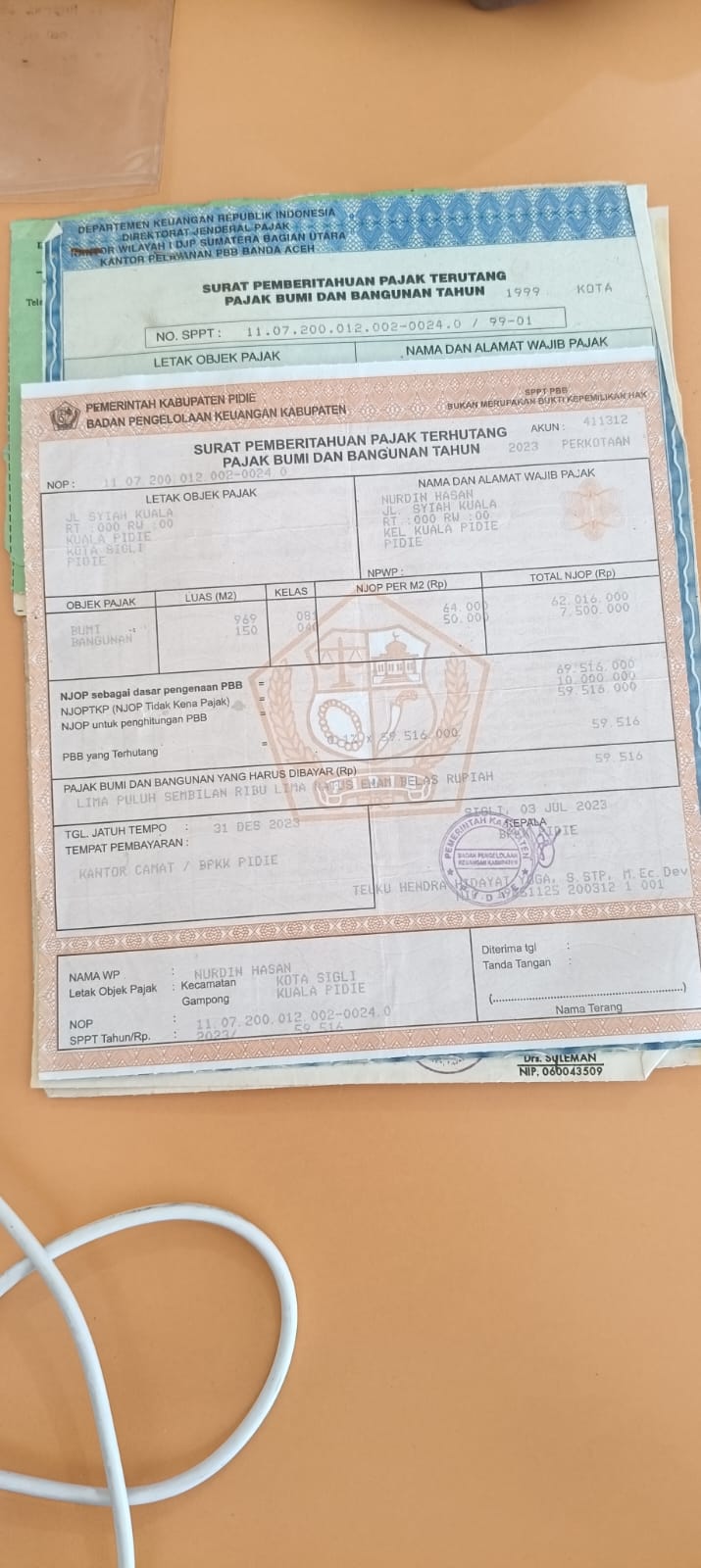 Proses Balik Nama Sertifikat Tanah Pendopo Wabup Pidie Gagal