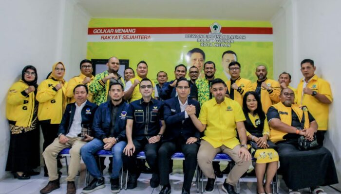 Silaturahmi ke Golkar Medan, Rahmaddian Shah: Lihat Visi-misi Rico Waas Sudah Cocok Jadi Wali Kota