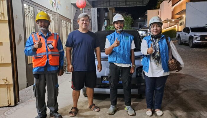 PLN UP3 P.Siantar Pasang Layanan Home Charging Mobil Listrik Di Simalungun