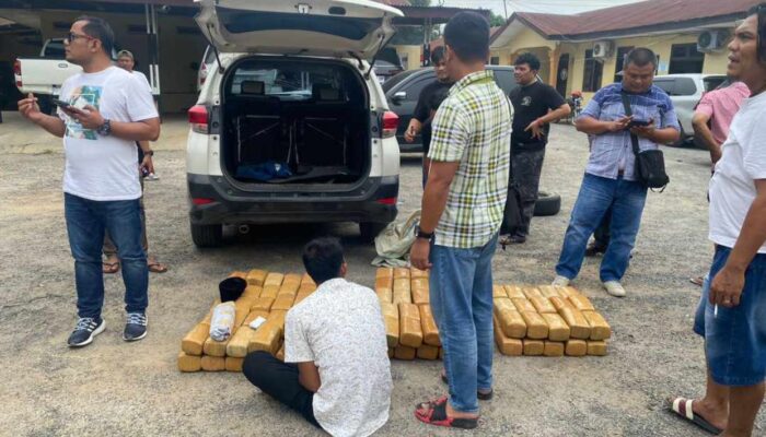 Sat Narkoba Polres Asahan Amankan 130 Kg Ganja