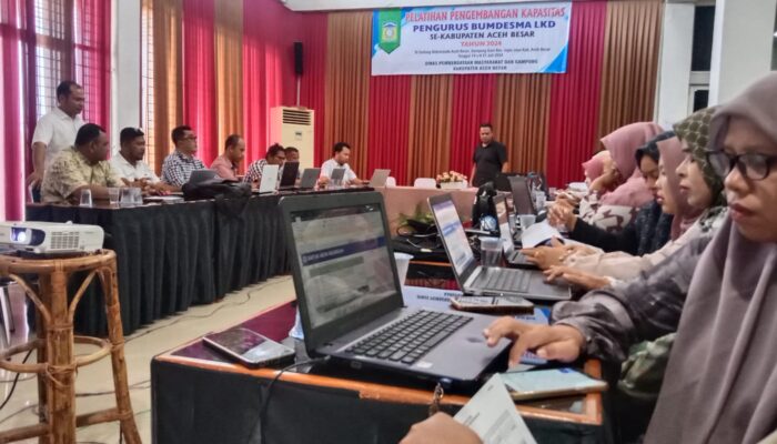 DPMG Aceh Besar Pelatihan Pelaporan Keuangan Syariah Bagi BUMDesMa LKD