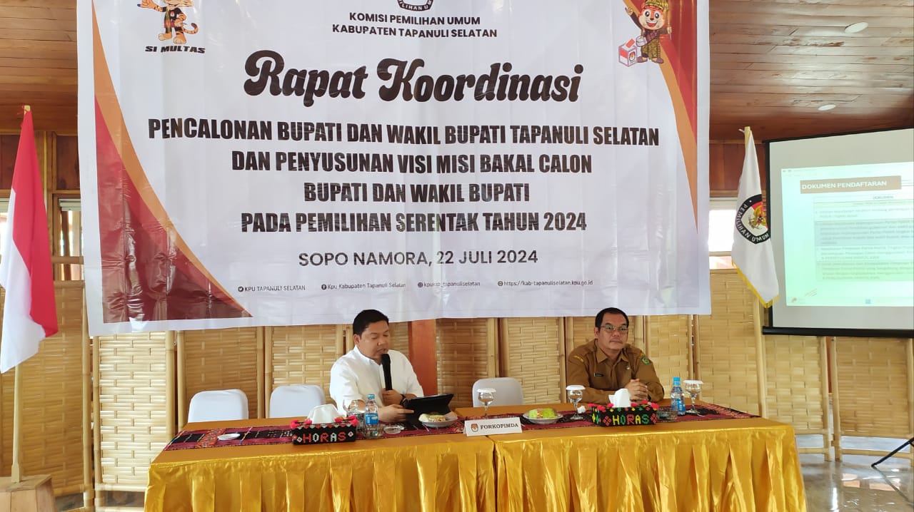 KPU Tapsel Beri Pencerahan Kepada Parpol Terkait Pencalonan Bupati Dan Wabup