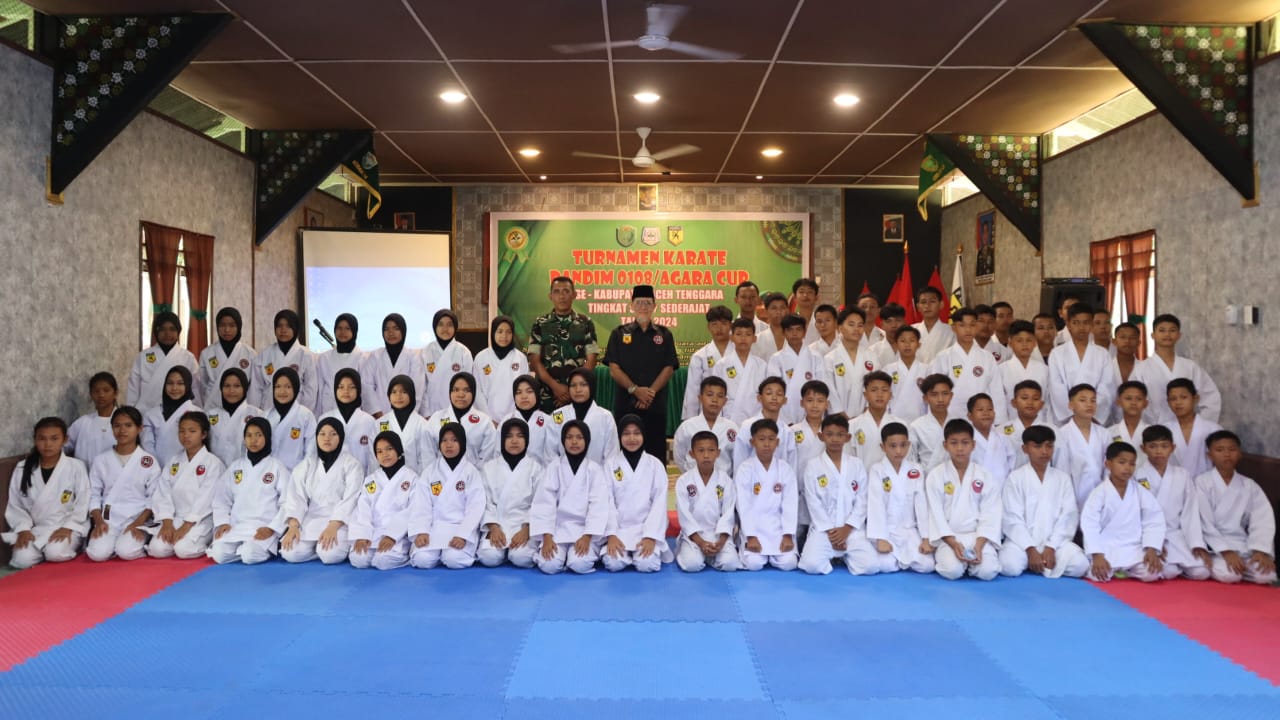 Dandim 0108 Agara Buka Turnamen Karate Tingkat SLTP Sederajat
