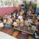 Ratusan siswa/siswi Sekolah Alam Sahara dan TK IT Ummu Amanah begitu senang mendapatkan bantuan buku bacaan, buku mewarnai dan buku dongeng dari PLN UP3 Rantauprapat, Jumat (26/7).