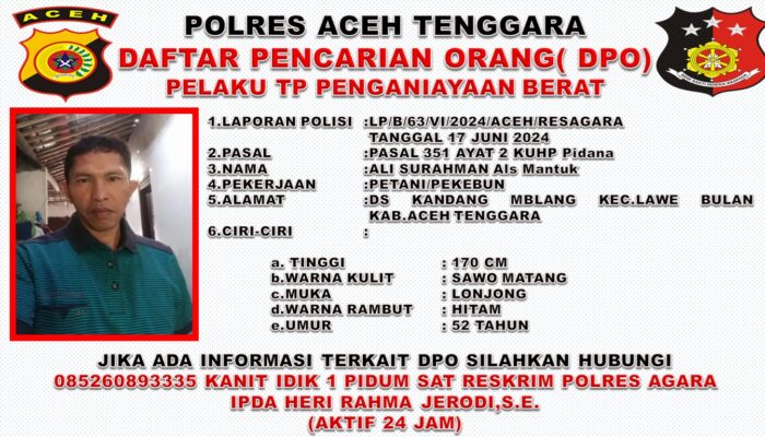 Penganiaya Mantan Istri Hingga Nyaris Tewas Jadi DPO Polres Agara