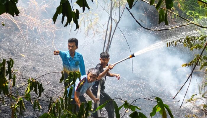 Lahan Kuburan Di Gunung Setan Padangsidimpuan Terbakar