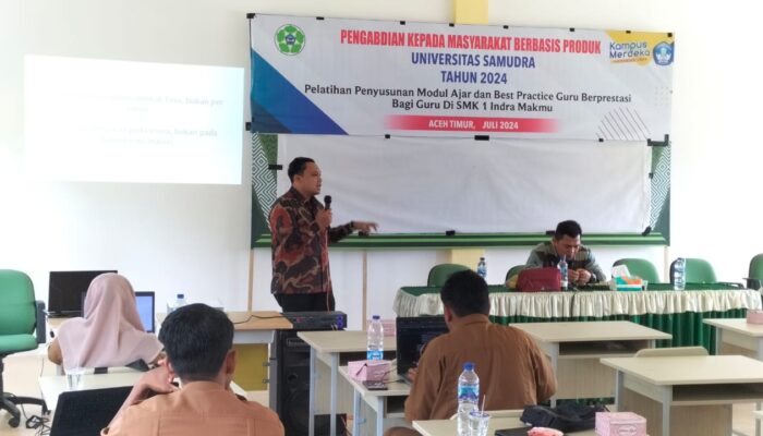 Tim PKM Unsam Latih Guru Susun Modul Ajar Dan Best Practice Di SMK Indra Makmu