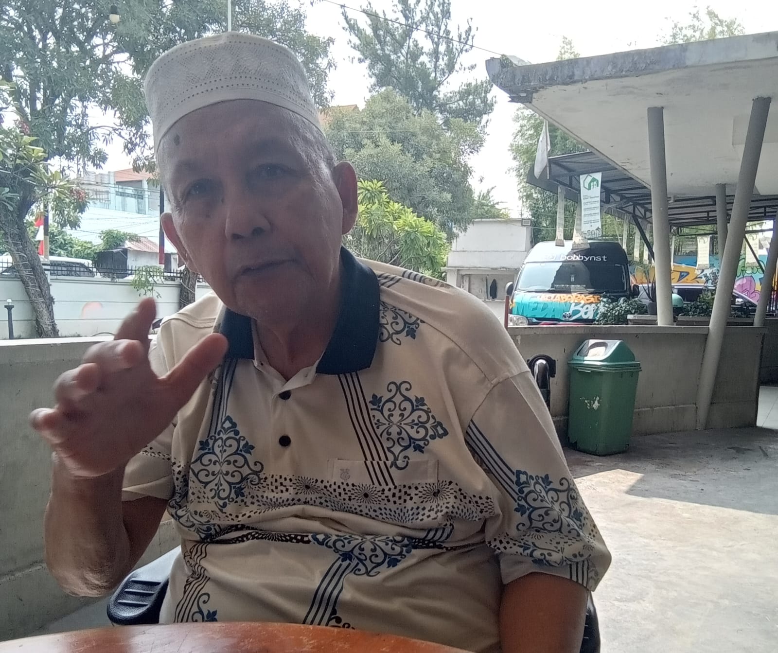MANTAN kepala desa Labuhan Batu Utara (Labura), Buyung Ahmad Ansari Dalimunth. Waspada/Partono Budy