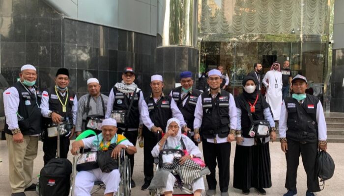 Jamaah Haji Kloter 23 KNO Mutasi Ke Kloter 08 Tiba Di Ahmed