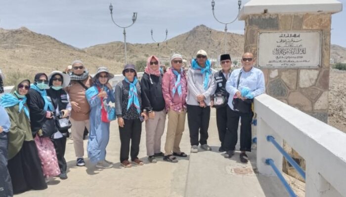 Jamaah Haji Kloter 25 KNO Kunjungi Tempat Bersejarah Sebelum Ke Madinah
