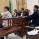 PENASIHAT hukum Jurianto, Dr Darmawan Yusuf, SH saat persidangan di PN Medan, beberapa waktu lalu. Waspada/Ist