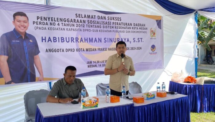 Habiburahman Siburaya Ingatkan Warga Medan Jangan Takut Gunakan Program UHC