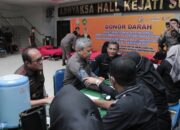 Baksos HBA ke-64 dan HUT IAD ke-XXIV, Keluarga Besar Kejati Sumut Gelar Donor Darah