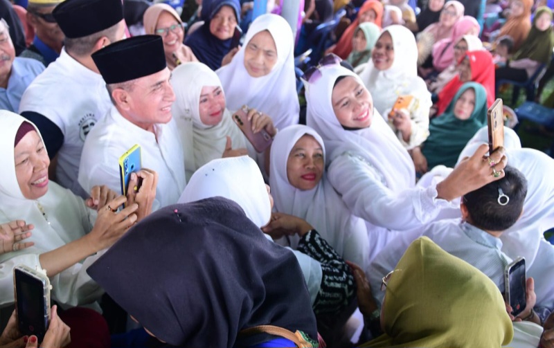 Teriakan 'Edy Rahmayadi Lanjut 2 Periode' Menggema Di Binjai