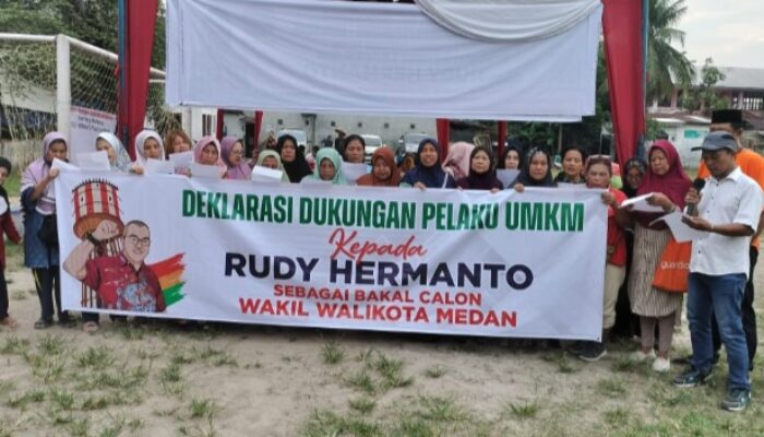Pelaku UMKM Deklarasi Dukung Rudy Hermanto Maju Wakil Walikota Medan