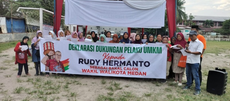 Pelaku UMKM Deklarasi Dukung Rudy Hermanto Maju Wakil Walikota Medan