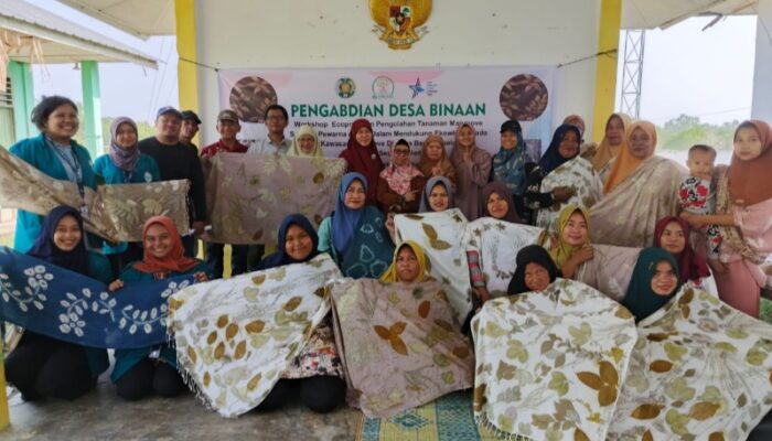LPPM USU Workshop Ecoprint Dan Pengolahan Tanaman Mangrove Untuk Pewarna Alami