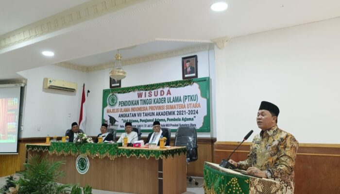 Hadiri Wisuda Lulusan PTKU MUI Ini Pesan Kakanwil Kemenag Sumut