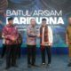 REKTOR UMSU Prof Agussani menyambut Mendag Zulkifli Hasan saat menghadiri pembukaan Baitul Arqam Paripurna PWPM Sumut , Senin (1/7) di Auditorium kampus UMSU Jl. Muchtar Basri No.3 Medan. Waspada/Ist