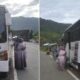 Armada Perintis bus Damri sebagai sarana tranportasi masyarakat setempat, Sabtu (6/7).(Waspada/Muji Burrahman)