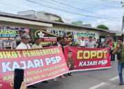 Wartawan Demo Kajari Padangsidimpuan