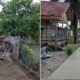 Proses pengerjaan rabat beton yang bersumber dari DD di Desa Kuta Padang Kecamatan Suka Makmue, dan hasilnya siap dipergunakan, Rabu (10/7).(Waspada/Muji Burrahman)
