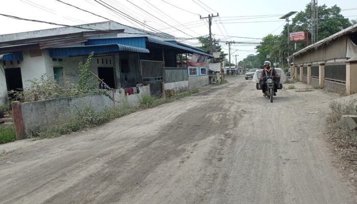 Jalan Cendrawasih-Bangau Binjai Timur Lebur
