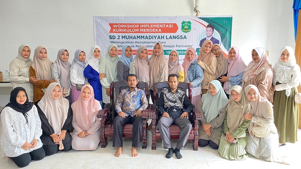 Guru dan Tendik SD Muhammadiyah 2 Kota Langsa ikuti Workshop Implementasi Kurikulum Merdeka di Berastagi, Rabu (10/7). Waspada/Munawar