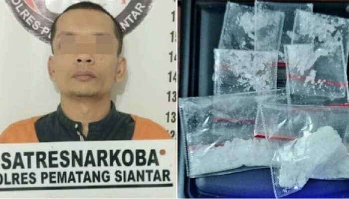Polres P.Siantar Ringkus Residivis Miliki Sabu