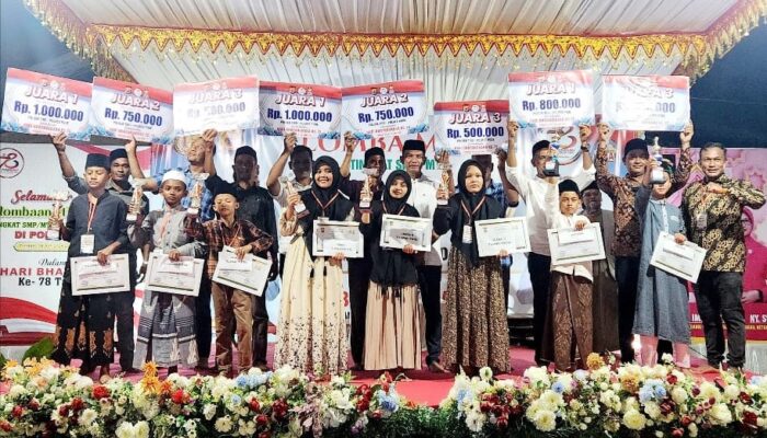 Kapolsek Tiro Tutup Lomba Azan Dan MTQ HUT Ke-78 Bhayangkara