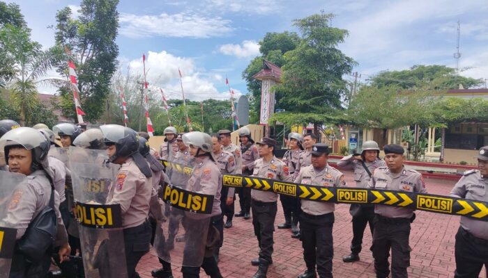 Jelang Pilkada, Personel Polres Simalungun Latihan Dalmas