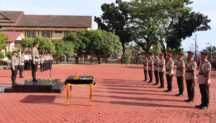 Kapolres Nias Pimpin Sertijab Sejumlah Kasat Dan Kapolsek