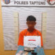 HGL, 23, warga Barus, Kabupaten Tapteng ditahan di Polsek Barus karena kasus narkotika jenis Sabu. Waspada/ist