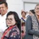 Bupati Simalungun Radiapoh H Sinaga dan Ketua TP PKK, Ny. Ratnawati saat mengikuti acara perayaan HUT ke-73 IBI Kab. Simalungun di Sapadia hotel P.Siantar, Jumat (12/7).(Waspada/ist).