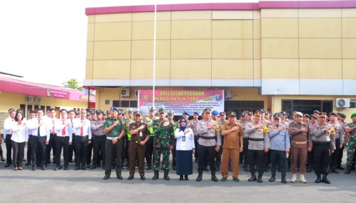 Digelar 14 Hari, Polres Sibolga Apel Pasukan Operasi Patuh Toba 2024
