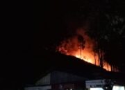 Hutan Di Samosir Terbakar, Hingga Kini Masih Dilakukan Pemadaman