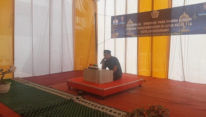 Lapas Dan DSIPD Lhokseumawe Gelar Lomba MTQ Antarnapi