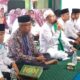 Kepala Madrasah Tsanawiyah YMPI Sei Tualang Raso Kota Tanjungbalai memimpin zikir, shalawat dan doa bersama. Waspada/Ist