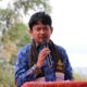 Staf Ahli Bupati Toba, Sahat Manullang saat memberikan sambutan di acara Evaluasi Pelaksana Terbaik Desa/Kelurahan PTP2WKSS Tingkat Provinsi Sumatera Utara (Sumut) tahun 2024 di Desa Panindii, Kecamatan Silaen, Kabupaten Toba, Rabu (17/7). Waspada/Ist
