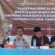 Ketua KPU Taput, Swardy Pasaribu bersama 4 komisionernya saat membuka kegiatan Sosialisasi Tahapan Pencalonan Bupati dan Wakil Bupati dalam Pemilihan Bupati dan Wakil Bupati Taput tahun 2024 di Hotel Hosea, Sipoholon, Kamis (18/7). Waspada/Hotbin Purba