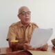 Kadis Kominfo Kota Gunungsitoli, Orani Wilfred Lase saat memberikan keterangan pers terkait Pemberhentian Tidak Dengan Hormat (PTDH) mantan Kepala Bappeda Litbang Kota Gunungsitoli, Karya Septianus Batee, Senin (1/7). Waspada/Ist