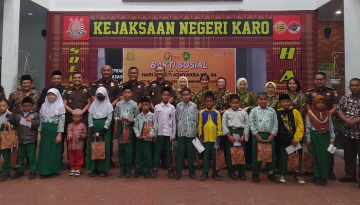 Sambut HBA, Kajari Karo Baksos Dan Santuni Anak Yatim