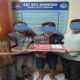 Empat orang ini diduga pelaku dan pengedar narkotika jenis sabu diamankan di Mapolres Agara. Waspada/Seh Muhammad Amin