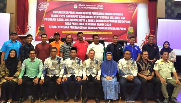 KPU Padangsidimpuan Sosialisasikan PKPU Nomor 8 Tahun 2024