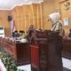   Sekda Norma Deli Siregar, SE, MM dalam rapat paripurna DPRD Kabupaten Batubara dengan agenda penyampaian Nota KUA-PPAS R-APBD TA 2025.Waspada/Ist