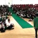 Kepala BPJS Ketenagakerjaan Cabang Padangsidimpuan, Eris Aprianto (kanan) beri penjelasan kepada mahasiswa peserta KKL UIN Syahada Padangsidimpuan tentang manfaat program BPJS Ketenagakerjaan, Rabu (17/8).Waspada/ist.