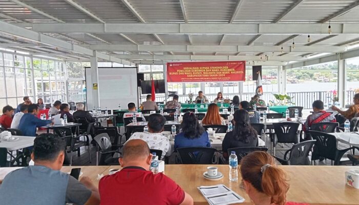 KPU Toba Gelar Sosialisasi Pemilihan Gubernur Dan Bupati
