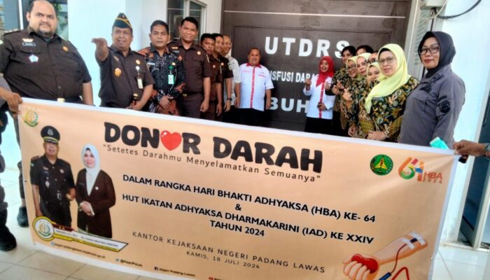 Kejari Palas Donor Darah Di HBA Ke-64