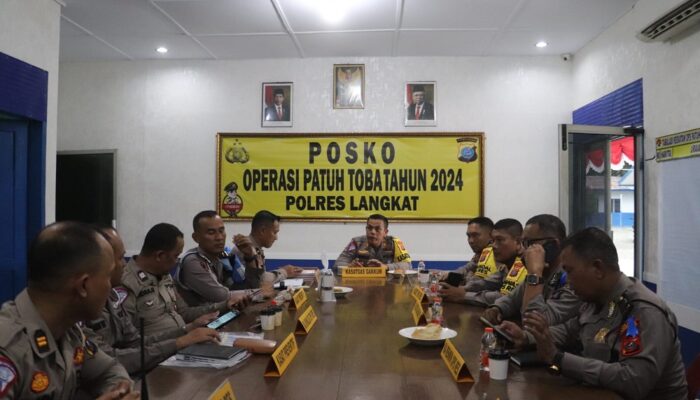 Sepekan Ops Patuh Toba 2024, Polres Langkat  Tilang 515 Pengendara 
