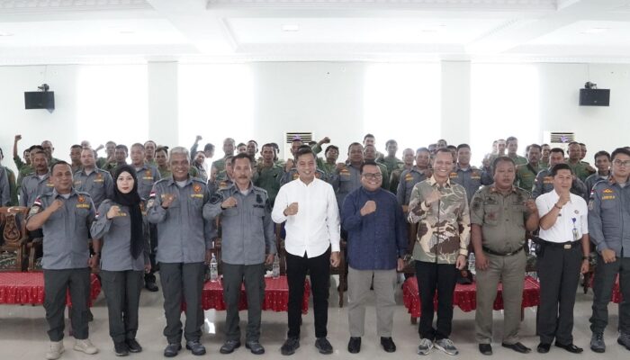 Pj Wali Kota Hadiri Bimtek Linmas Jelang Pilkada 2024